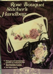 ROSE BOUQUET STITCHER'S EMBROIDERED HANDBAG PATTERN